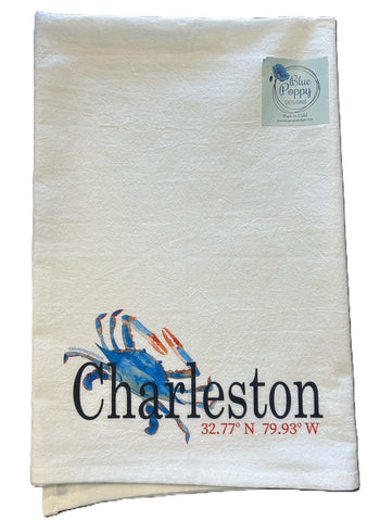 Dish Towel - Charleston Blue Crab