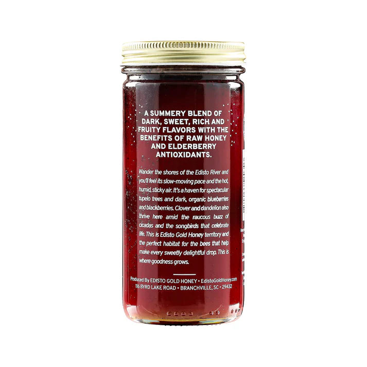 Edisto Gold Infused Local Honey 11oz - Elderberry