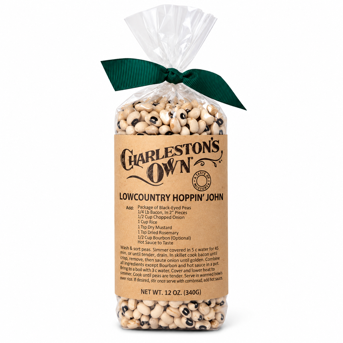 Lowcountry Hoppin' John Black Eyed Peas 12 oz.