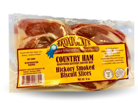 Broadbent's Smoked Country Ham Biscuit Slices