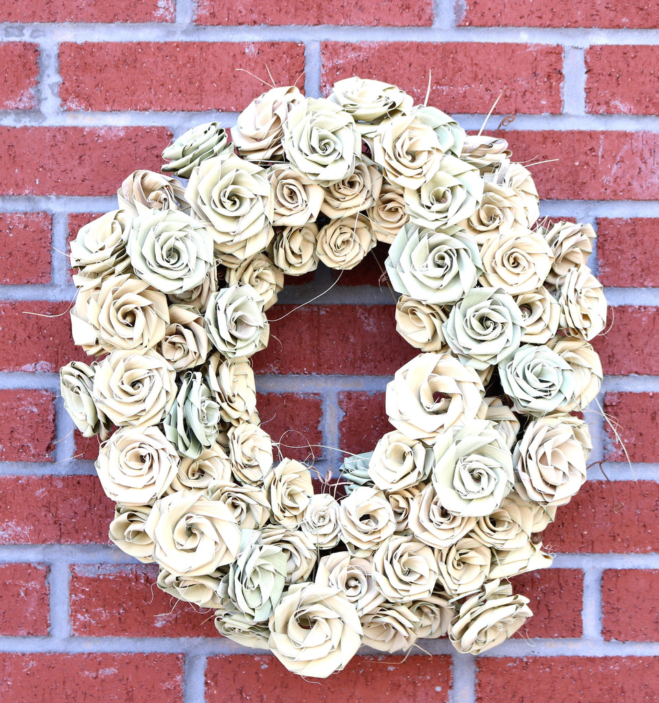 Palmetto Rose Wreath