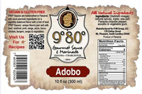 9°80° Adobo Sauce| All-Natural Gourmet Cooking Sauce & Marinade