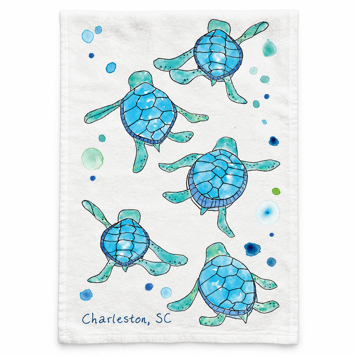 Charleston Sea Turtle Dish Towel