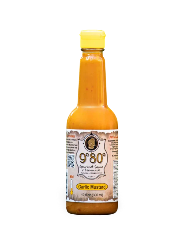 9°80° Garlic Mustard Sauce| All-Natural Gourmet Cooking Sauce & Marinade
