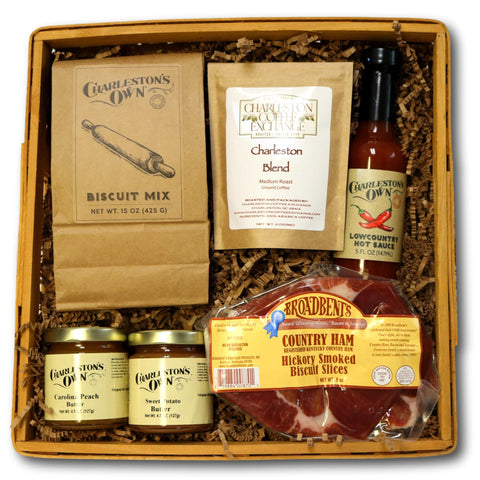 Country Ham Biscuit Breakfast Gift Basket 