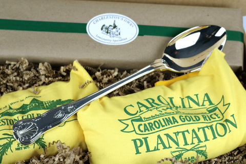 Carolina Gold Rice Charleston Silver Rice Spoon Gift Box