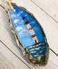Charleston Morris Island Lighthouse Oyster Ornament Painted