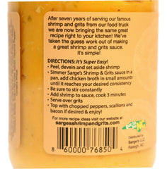 Sarge Lowcountry Shrimp Grits Gravy Sauce Directions